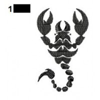Scorpion Tattoo Embroidery Design 03